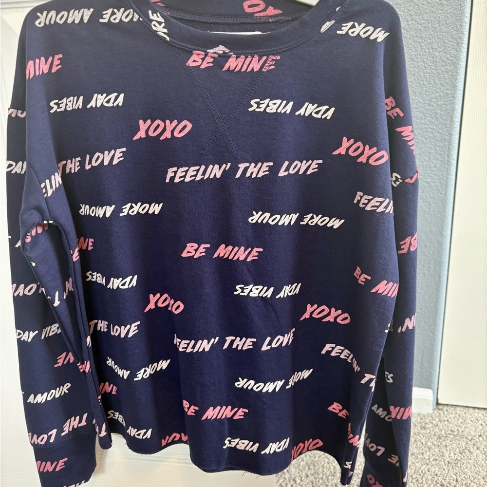 Nwt Grayson Threads Navy 2 piece pajama/ lounge wear set